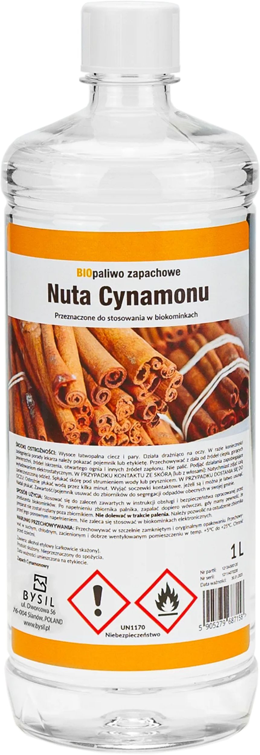 Biopaliwo Maltern o zapachu cynamonowym