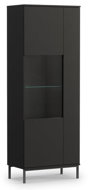 Witryna dwudrzwiowa Perila 70 cm czarna