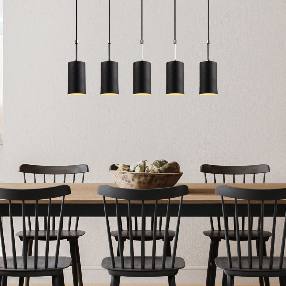 Lampa sufitowa Daffnia x5 minimalistyczna 84 cm czarna