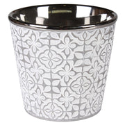 Osłonka na doniczkę Ceana ceramiczna 13 cm szara