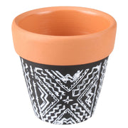 Osłonka na doniczkę Tomagres średnica 8 cm czarno-biała