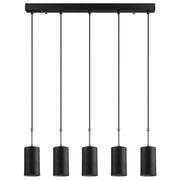 Lampa sufitowa Daffnia x5 minimalistyczna 84 cm czarna