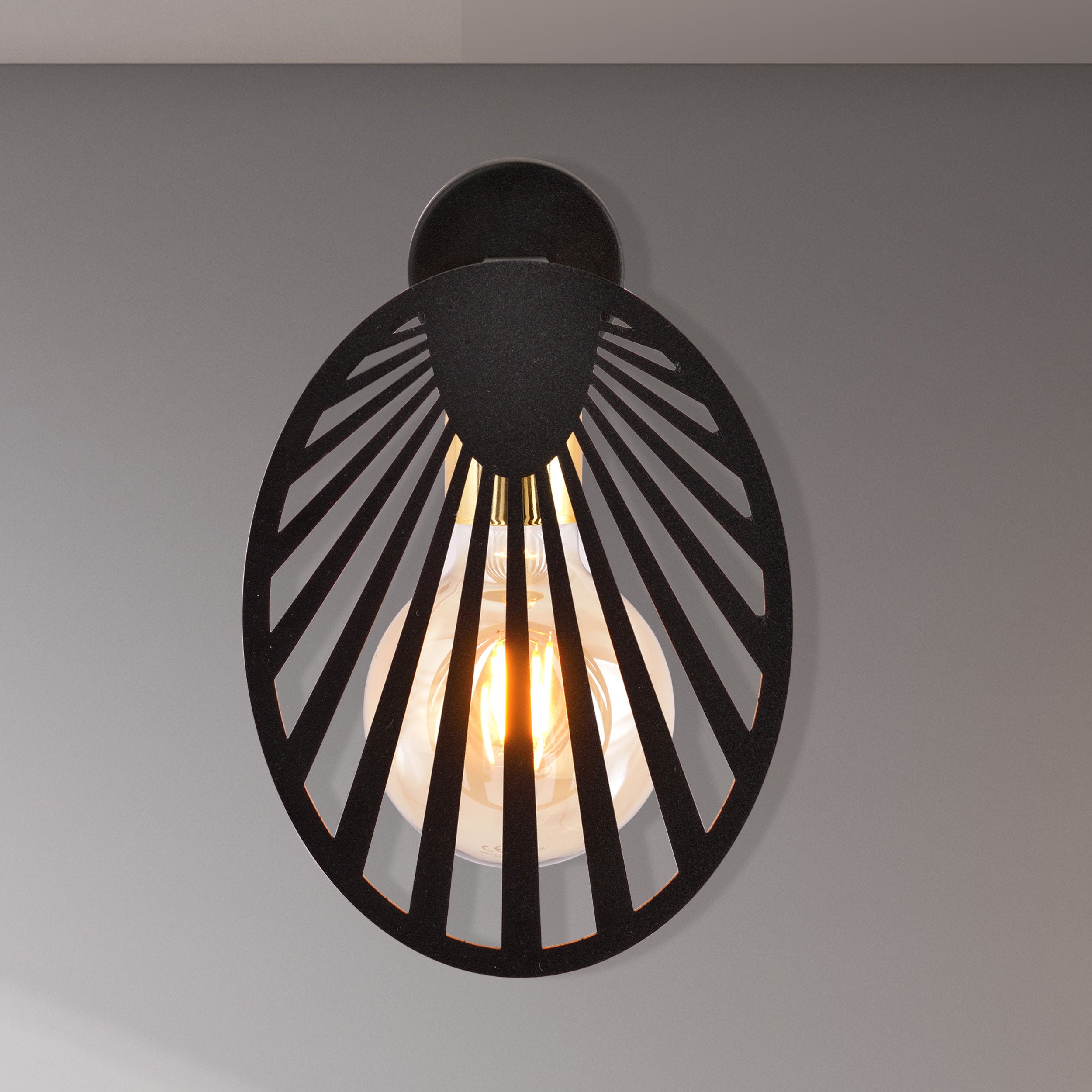 Lampa ścienna Arcend czarna