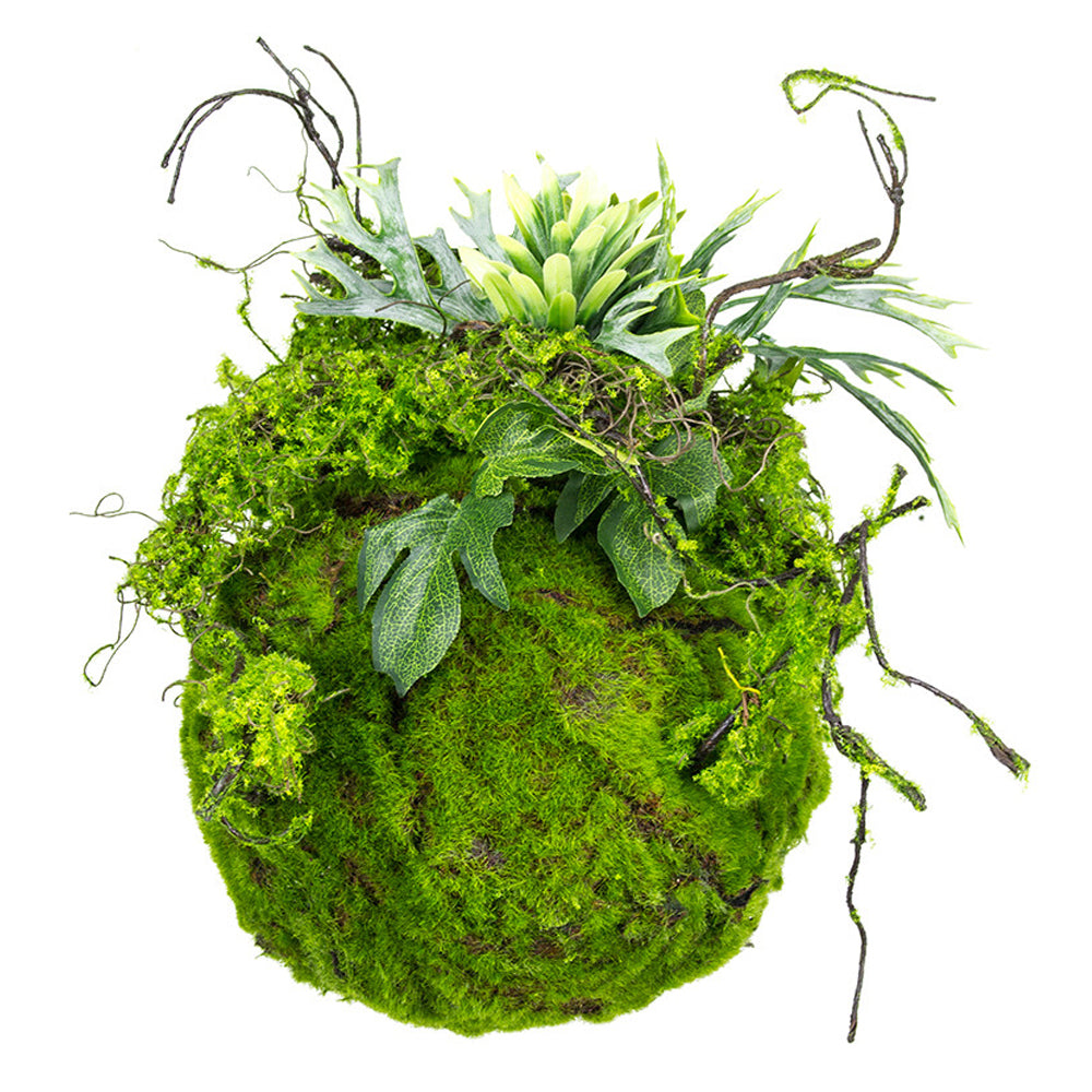 Sztuczna roślina Reinkles Kokedama mech 20 cm