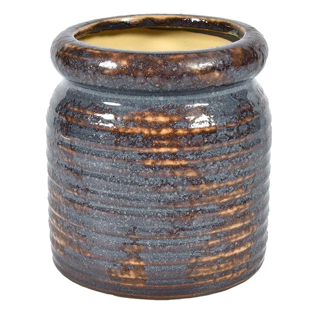 Osłonka na doniczkę Alseres średnica 14,5 cm brązowa