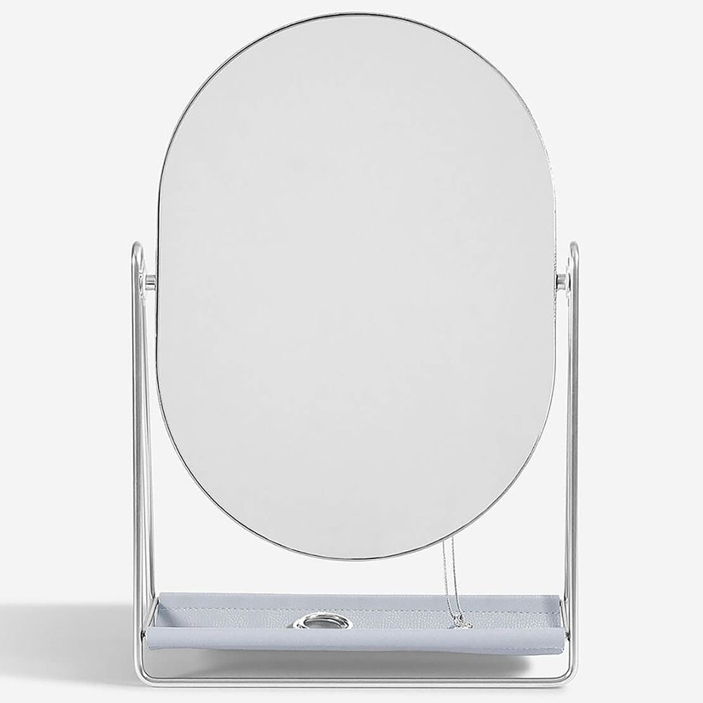 Lustro stojące Pebble Jewellery Stand srebrno - lawendowe