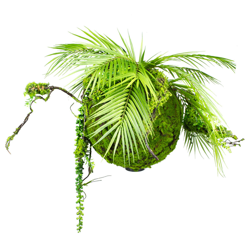 Sztuczna roślina Reinkles Kokedama palma 35 cm