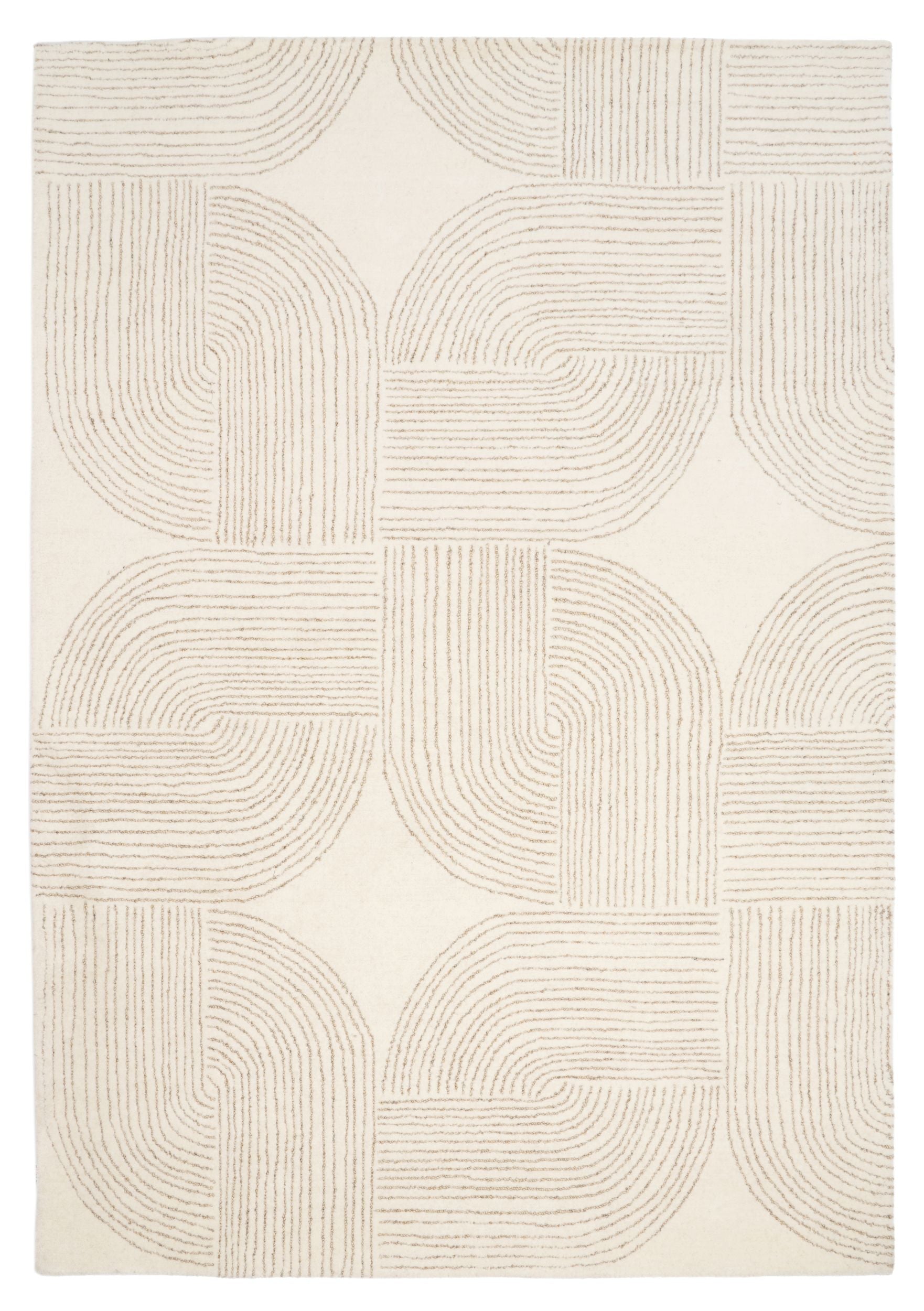 Dywan wełniany Ornate 160x230 cm beżowy