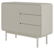 Komoda Oro 104 cm z trzema szufladami kaszmir