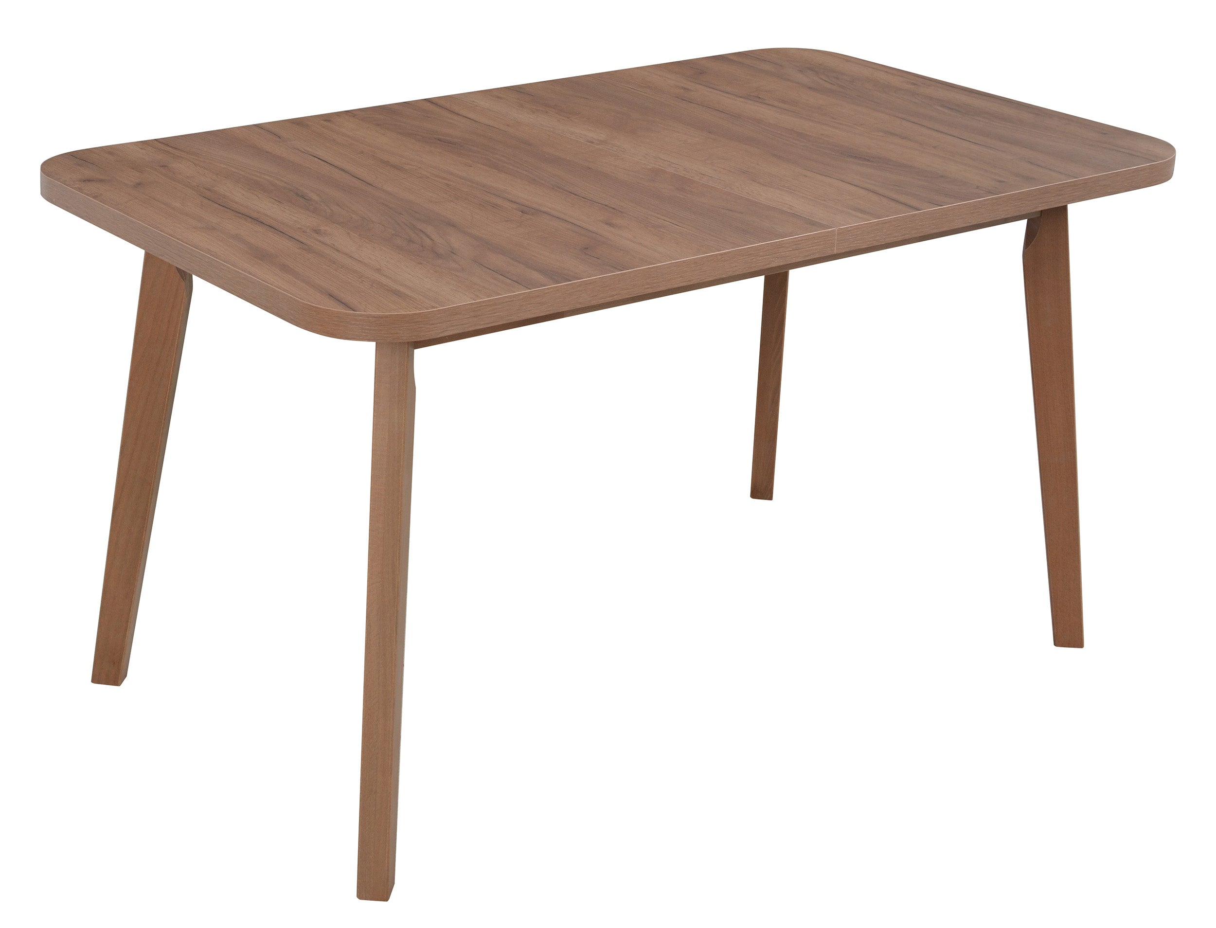 Stół drewniany do jadalni rozkładany Dimenly 140-180x80 cm orzech jasny