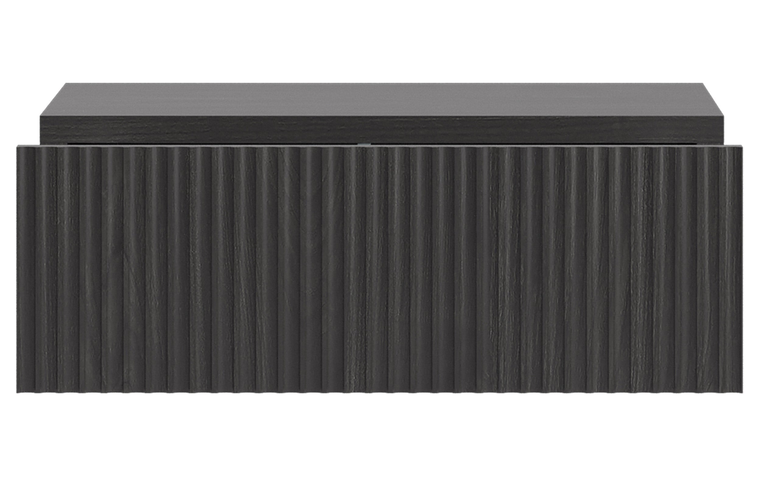 Szafka nocna Nolie z szufladą wisząca 50 cm Jesion Portland Czarny