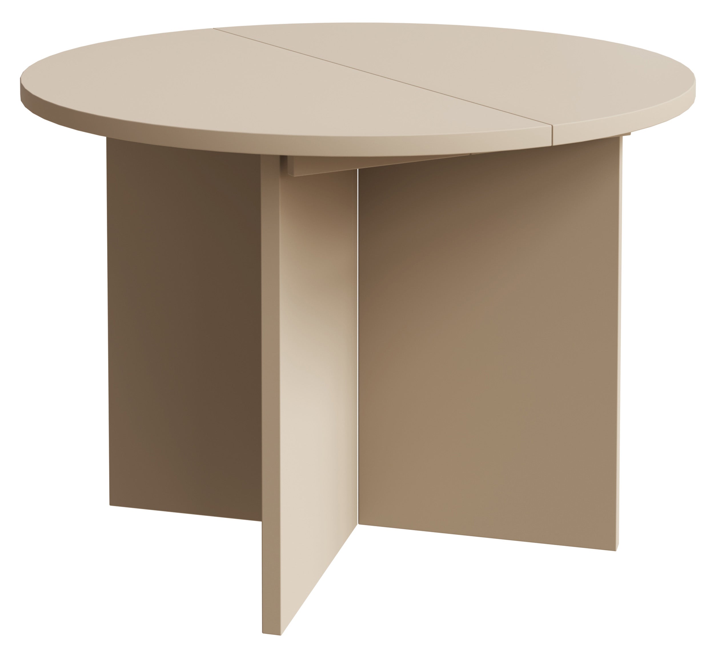 Stół rozkładany do jadalni Ovo okrągły 110-190x110 cm Cappucino