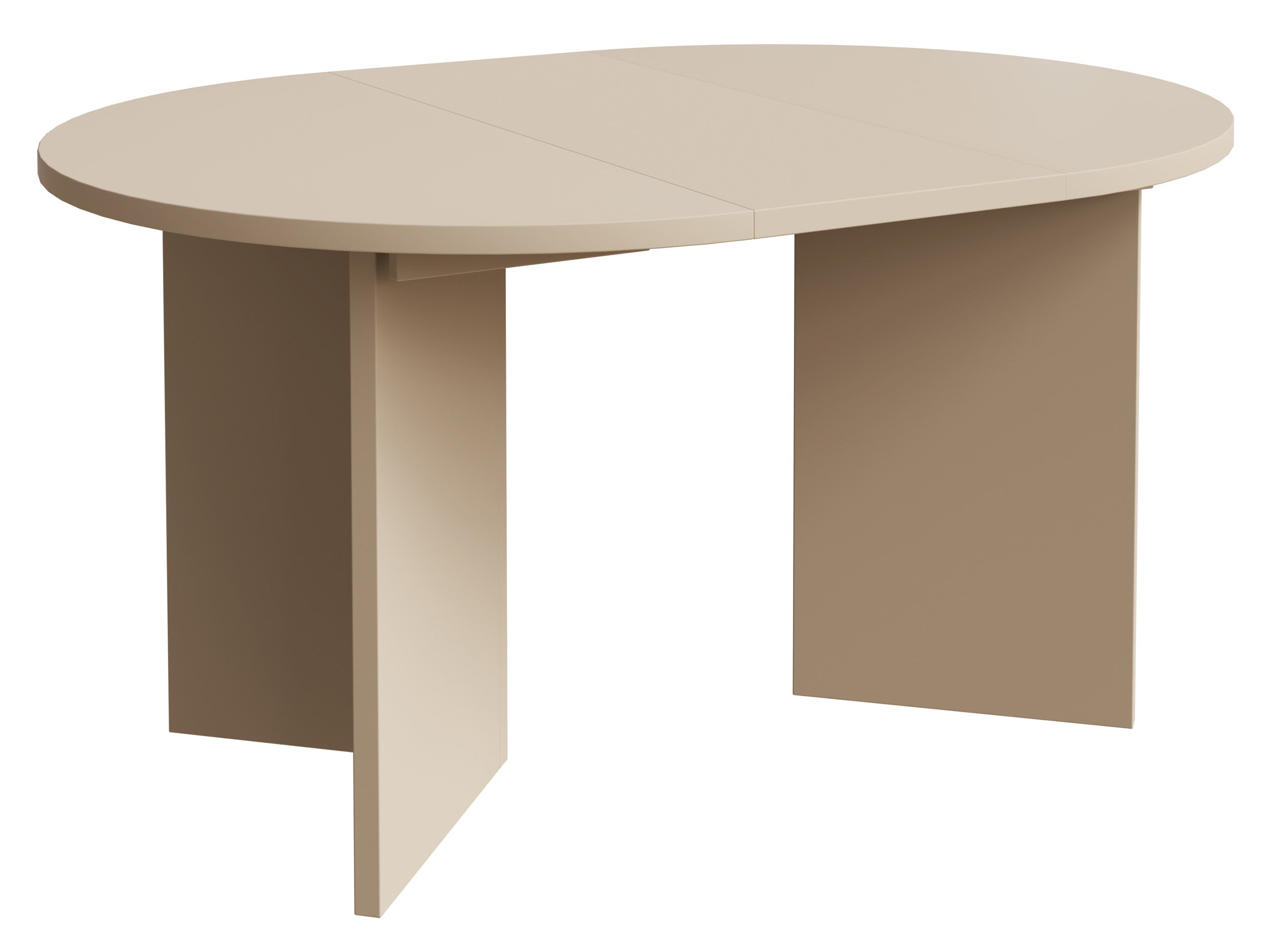 Stół rozkładany do jadalni Ovo okrągły 110-190x110 cm Cappucino