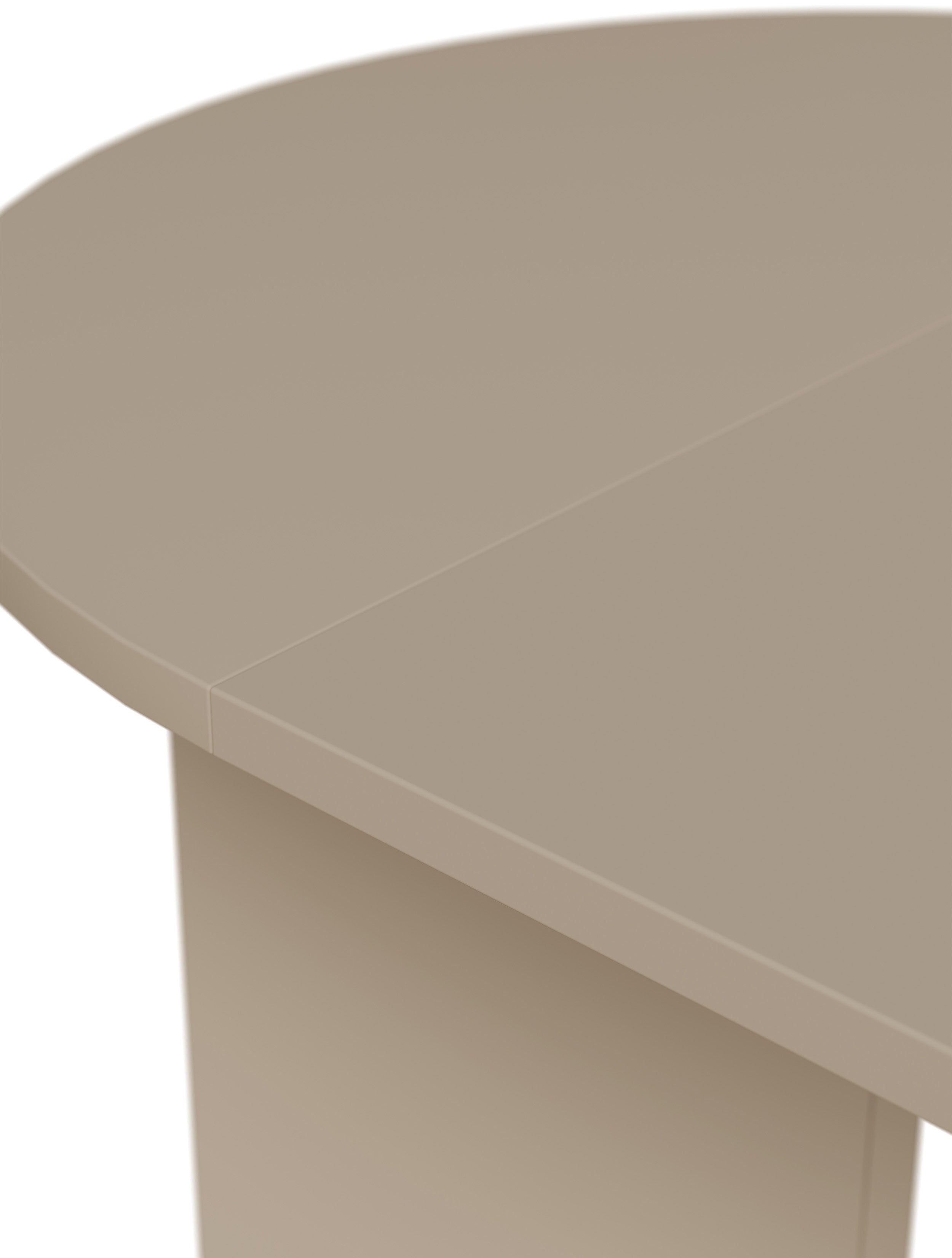 Stół rozkładany do jadalni Ovo okrągły 110-190x110 cm Cappucino