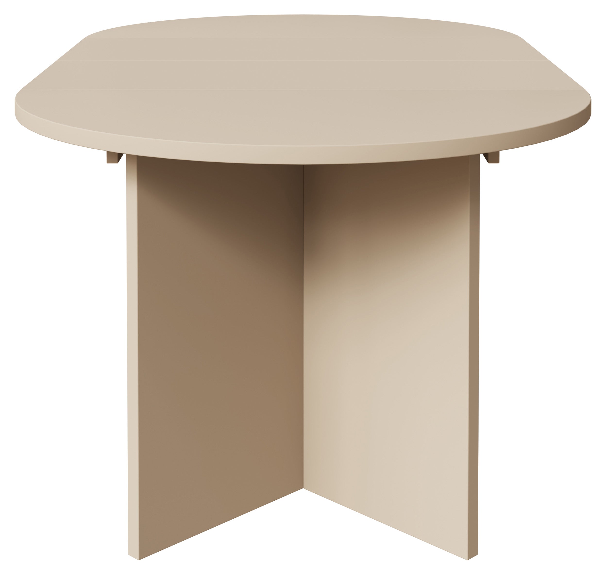 Stół rozkładany do jadalni Ovo okrągły 110-190x110 cm Cappucino