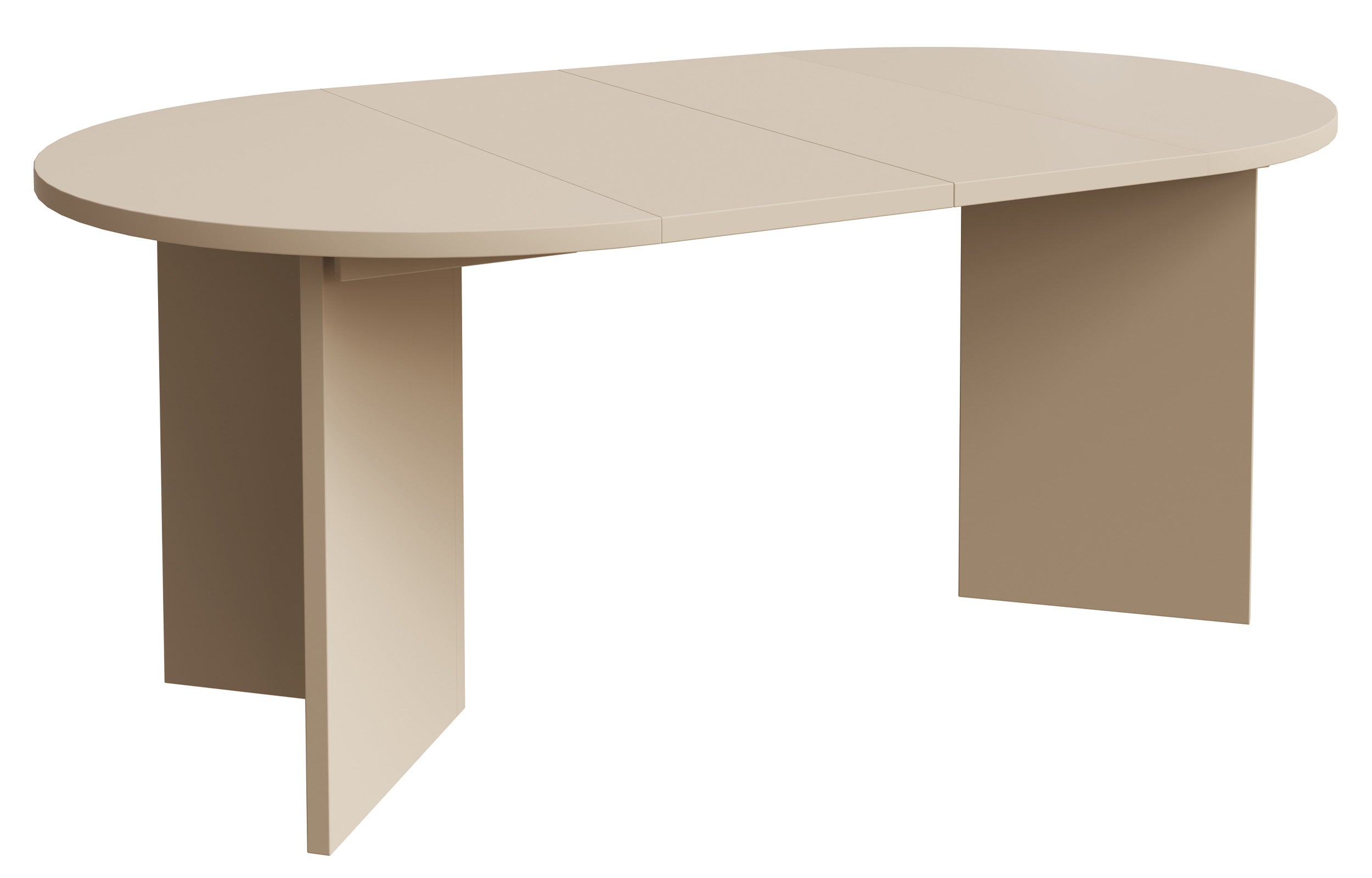 Stół rozkładany do jadalni Ovo okrągły 110-190x110 cm Cappucino