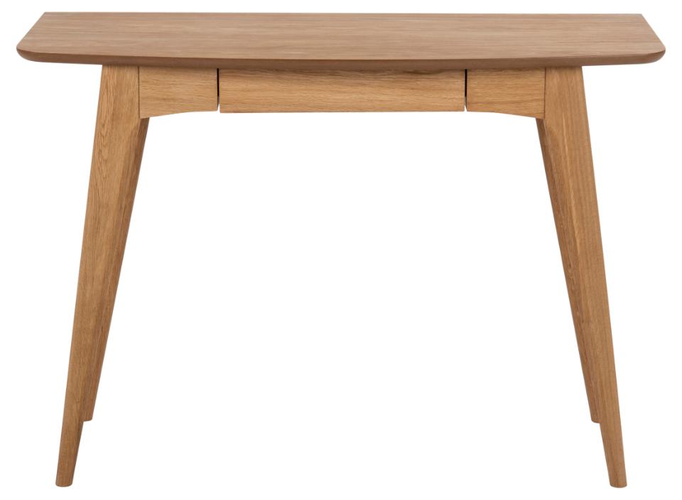 Biurko Pecara dąb olejowany na prostych nogach z szufladą 105x45 cm