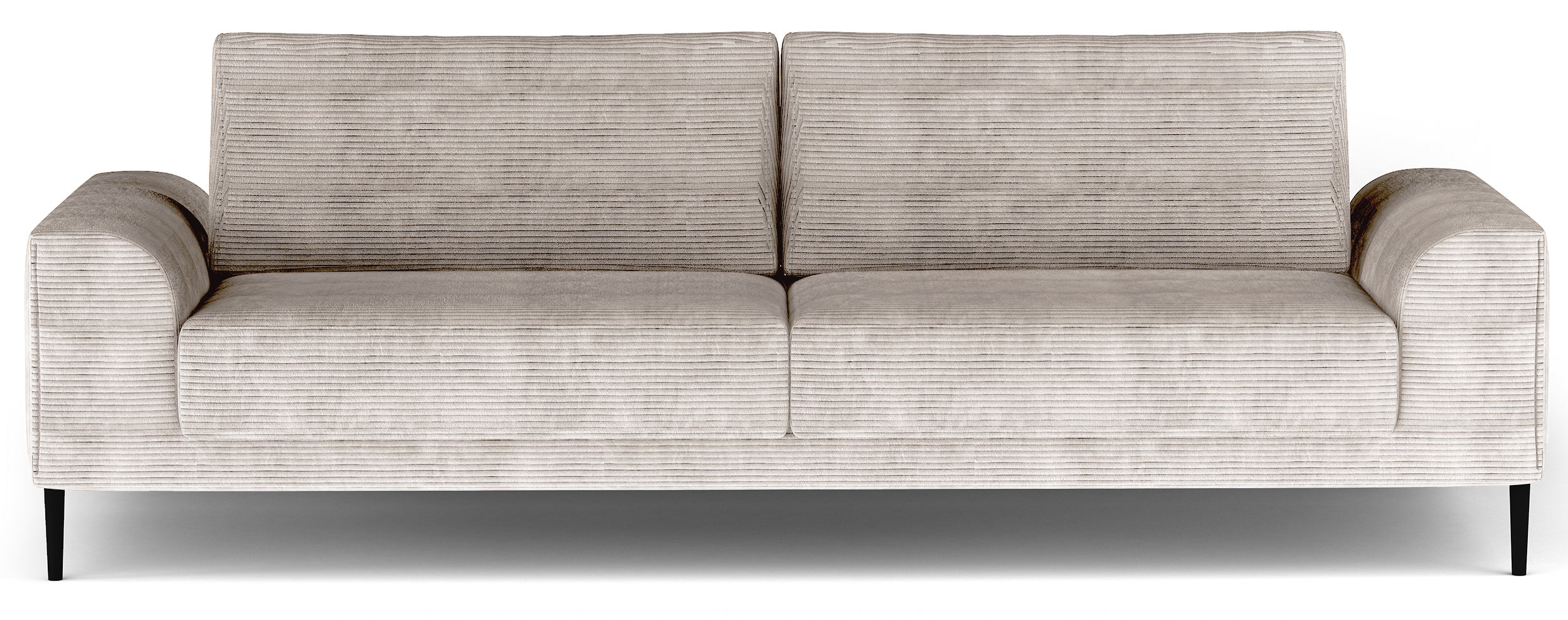 Kanapa rozkładana trzyosobowa Capitol z pojemnikiem jasnobeżowa sztruks