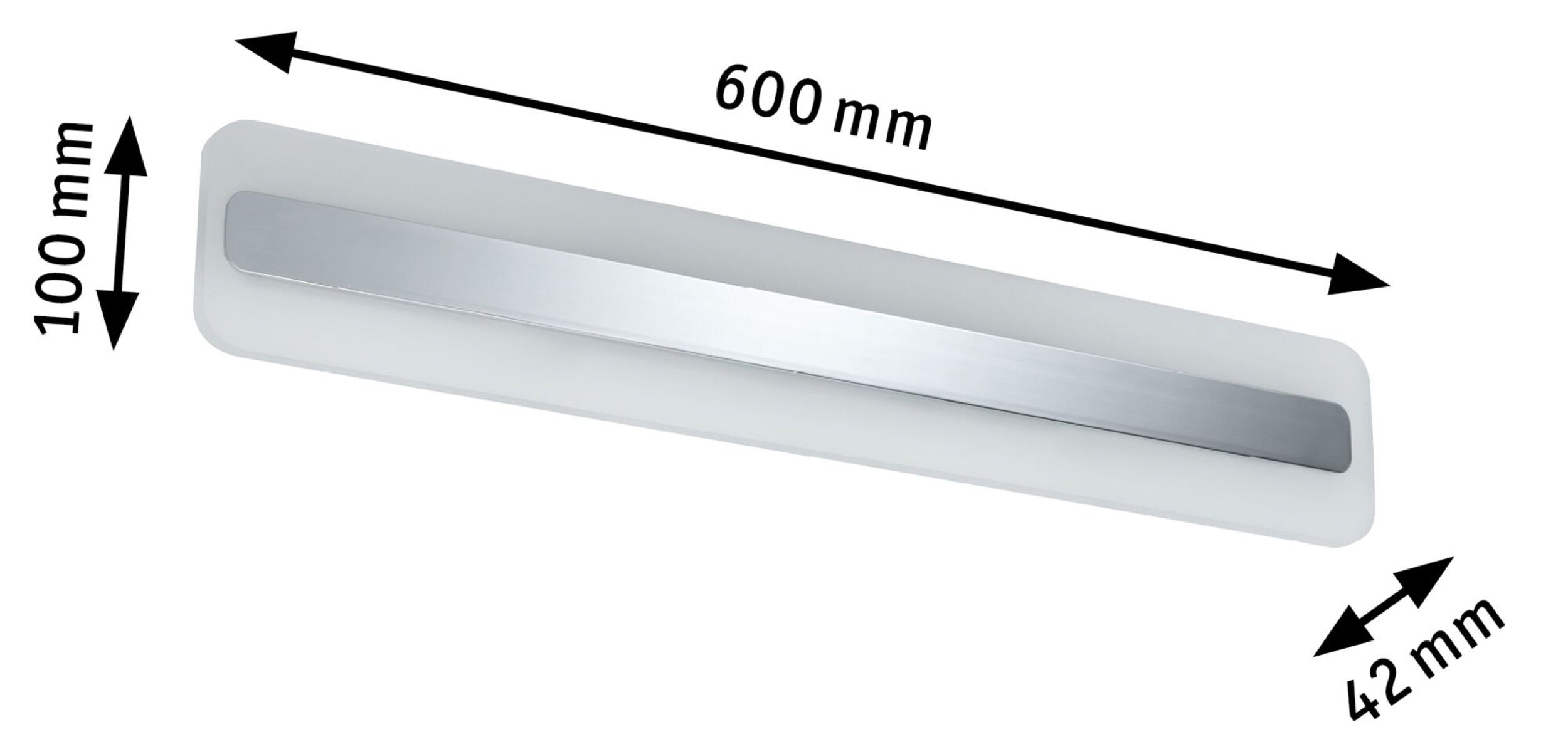 Kinkiet nad lustro Lukida LED chrom