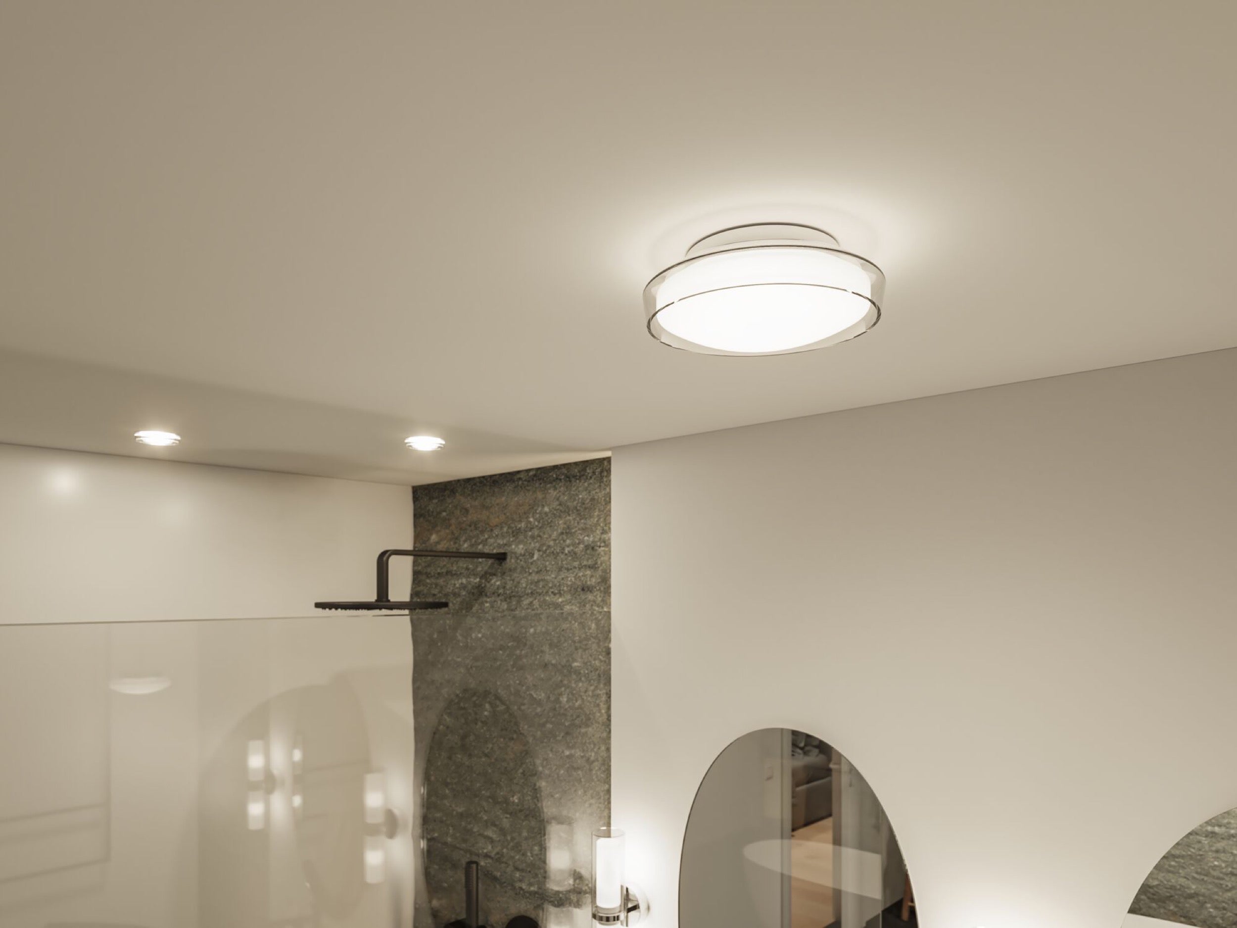 Plafon Luena LED 25 cm chrom