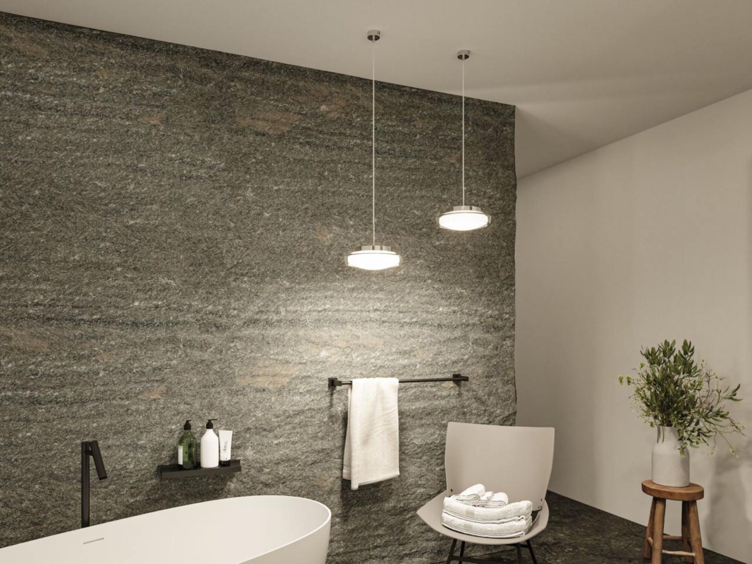 Lampa wisząca Luena LED chrom