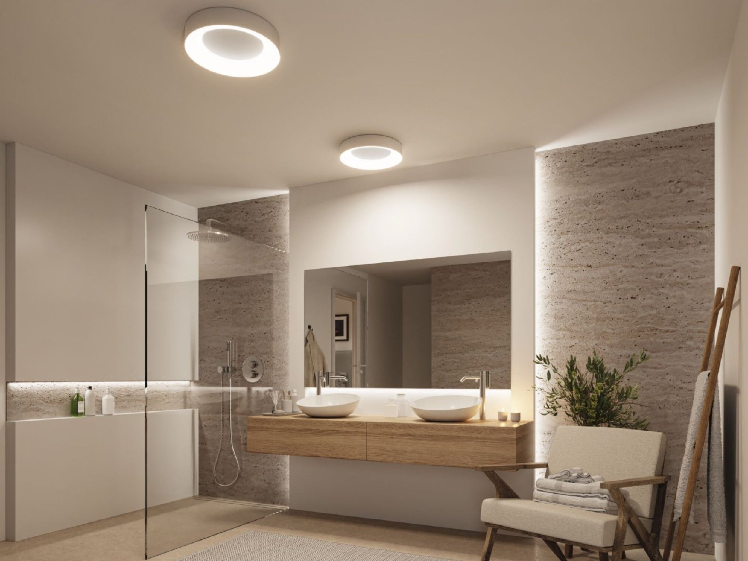 Plafon Casca LED srebrny mat