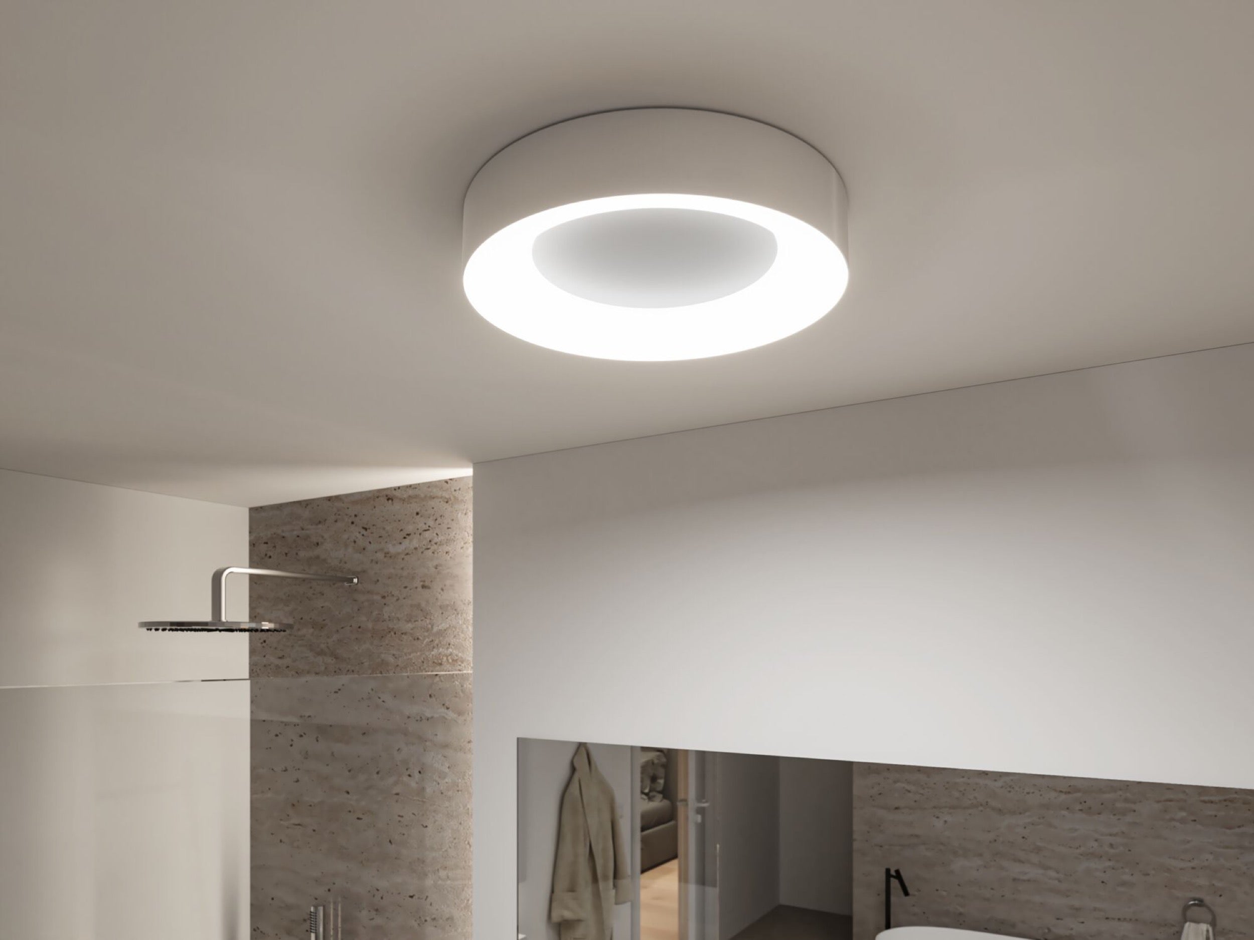 Plafon Casca LED srebrny mat