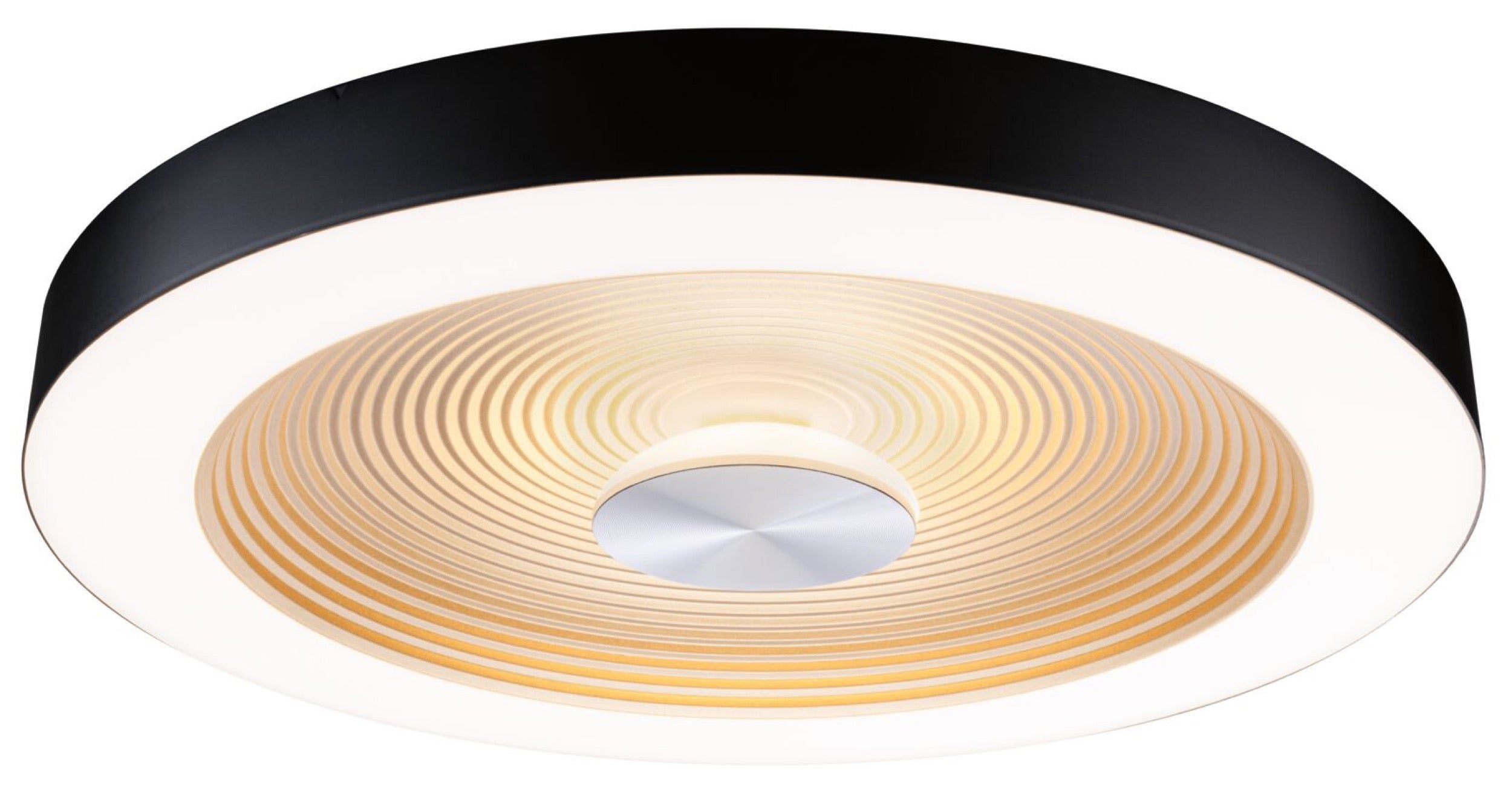 Plafon Volea LED 40 cm czarno-złoty