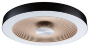 Plafon Volea LED 40 cm czarno-złoty