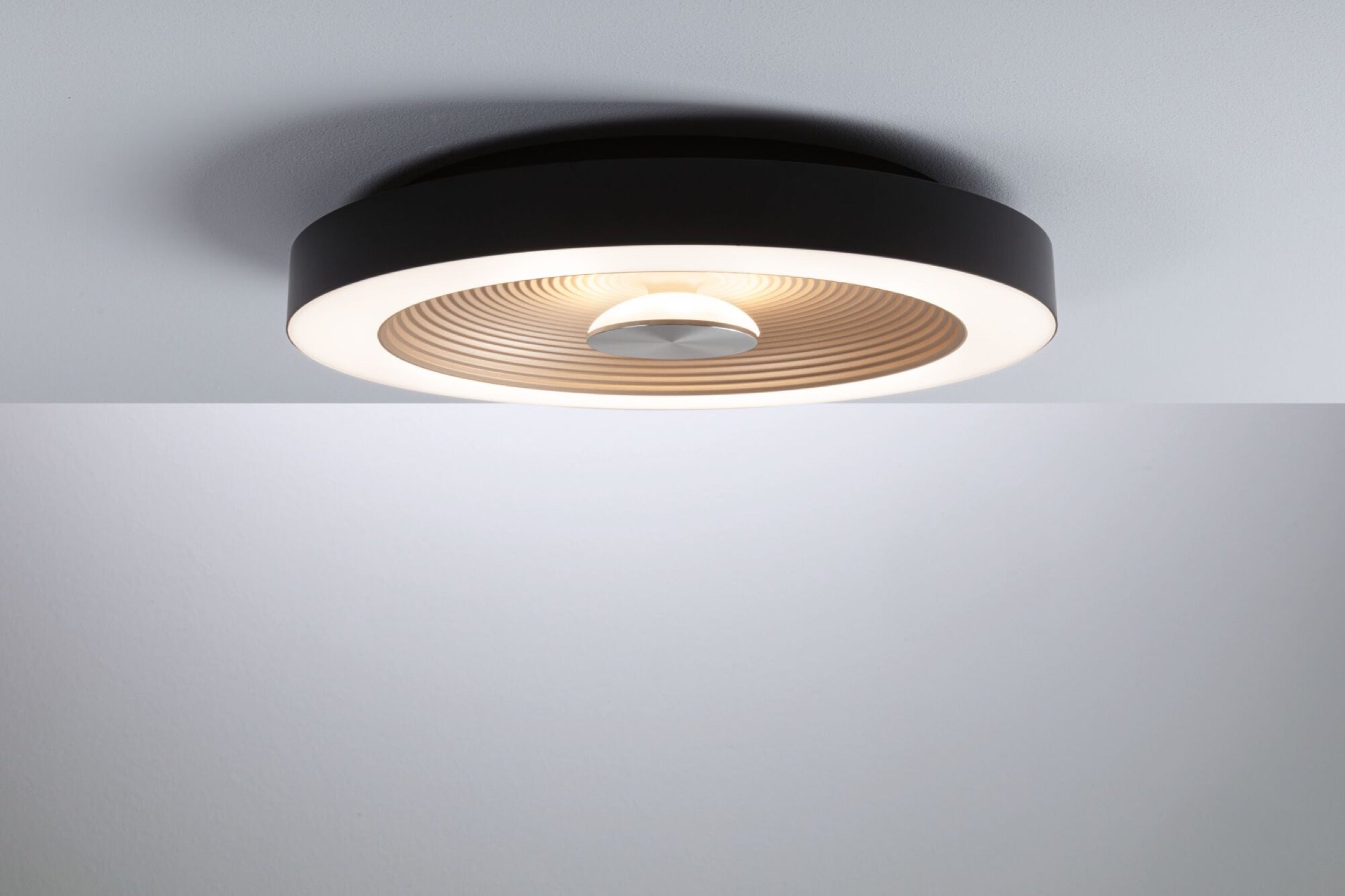 Plafon Volea LED 40 cm czarno-złoty