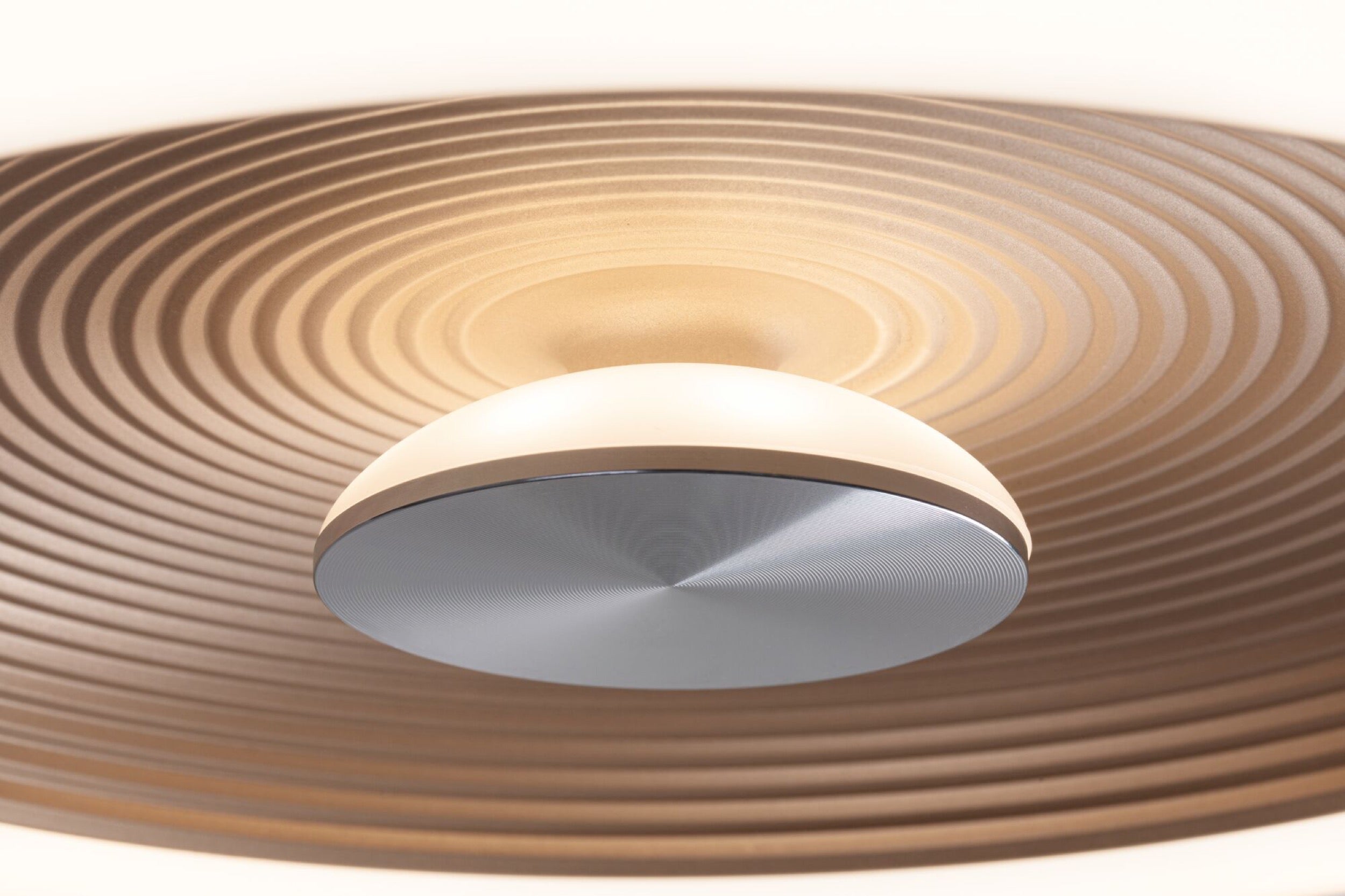 Plafon Volea LED 40 cm czarno-złoty