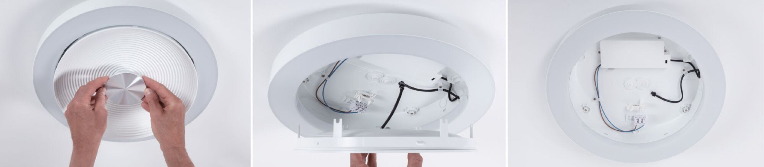 Plafon Volea LED 40 cm czarno-złoty