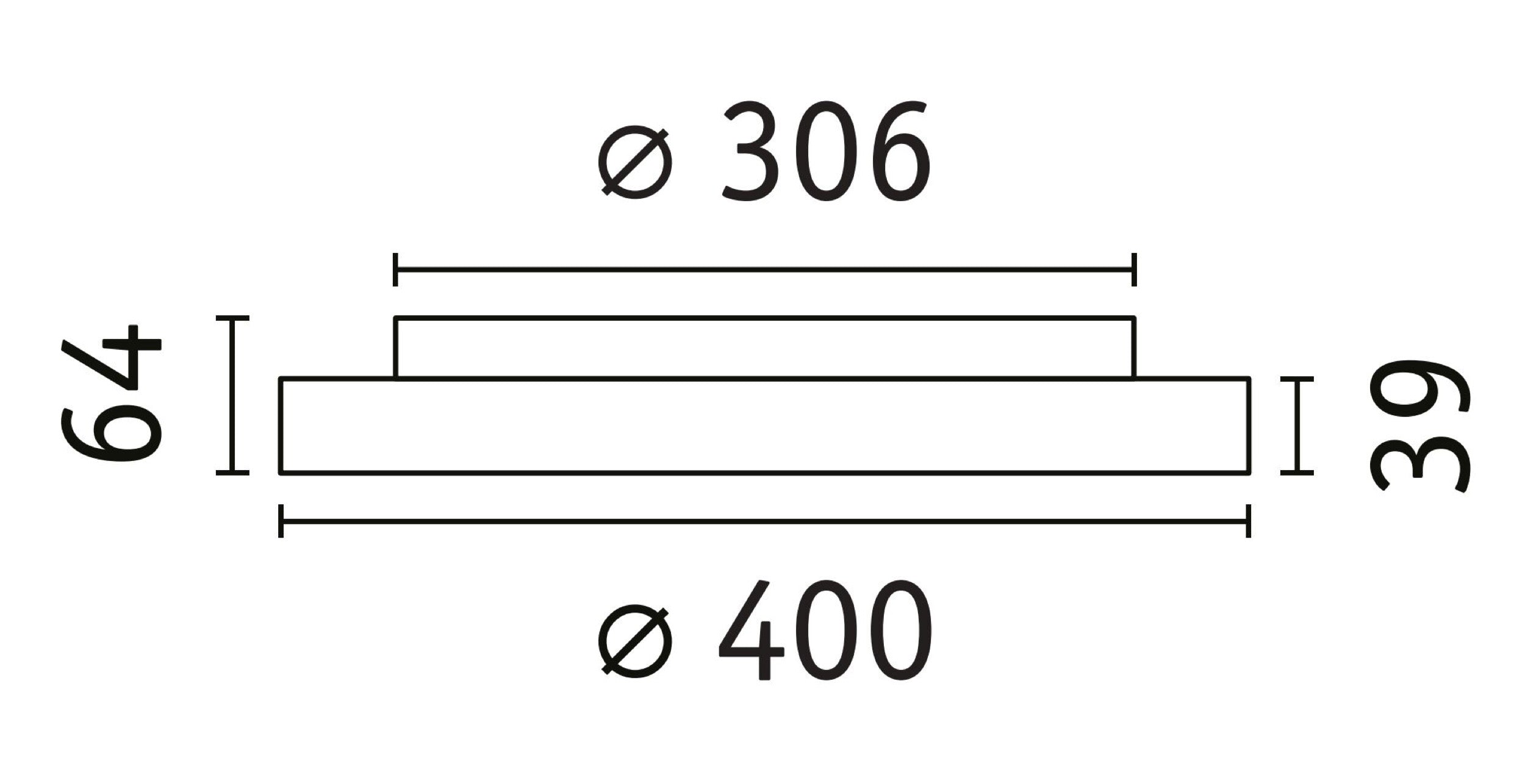 Plafon Volea LED 40 cm czarno-złoty