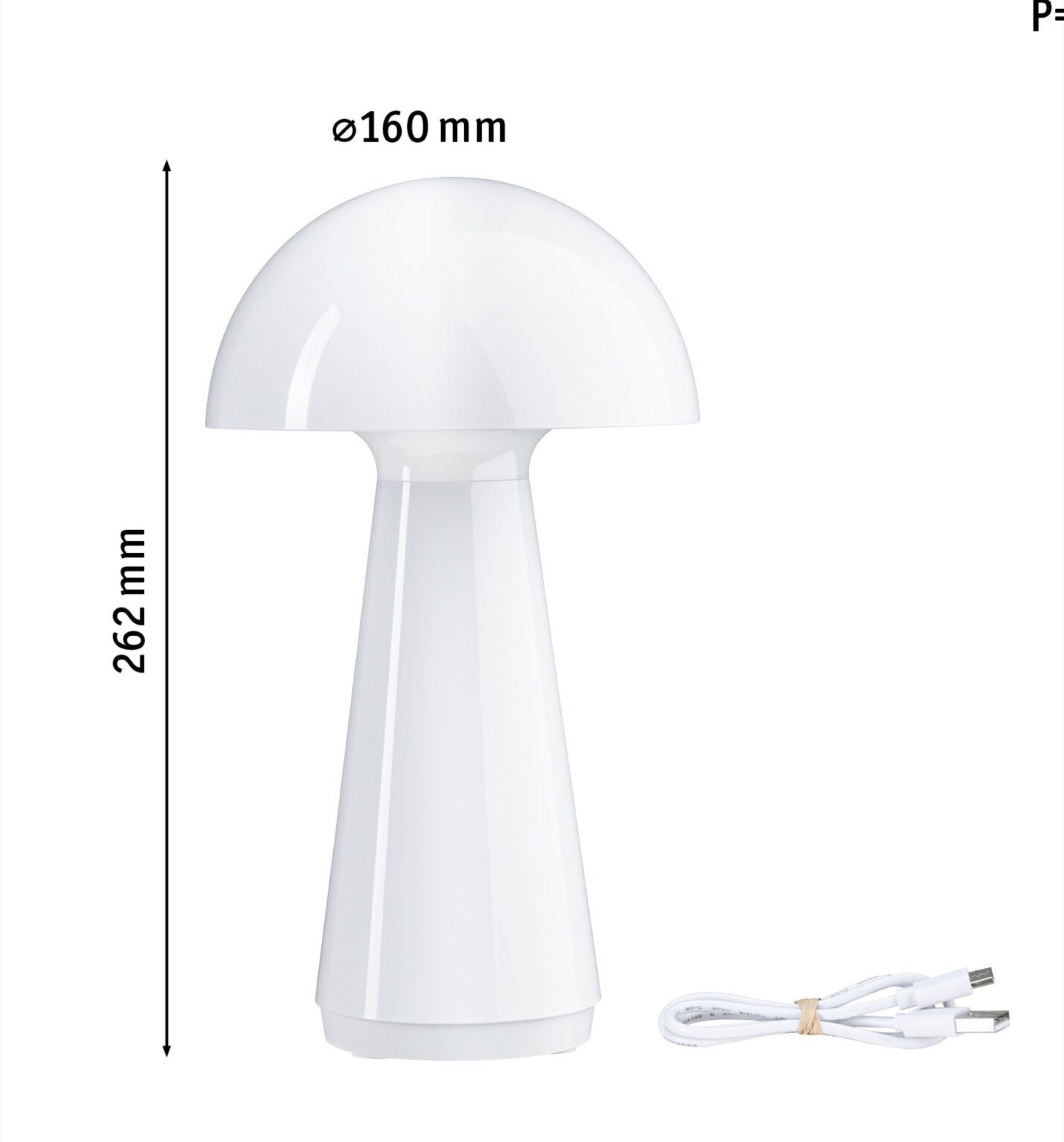 Lampa stołowa Onzo LED biały połysk