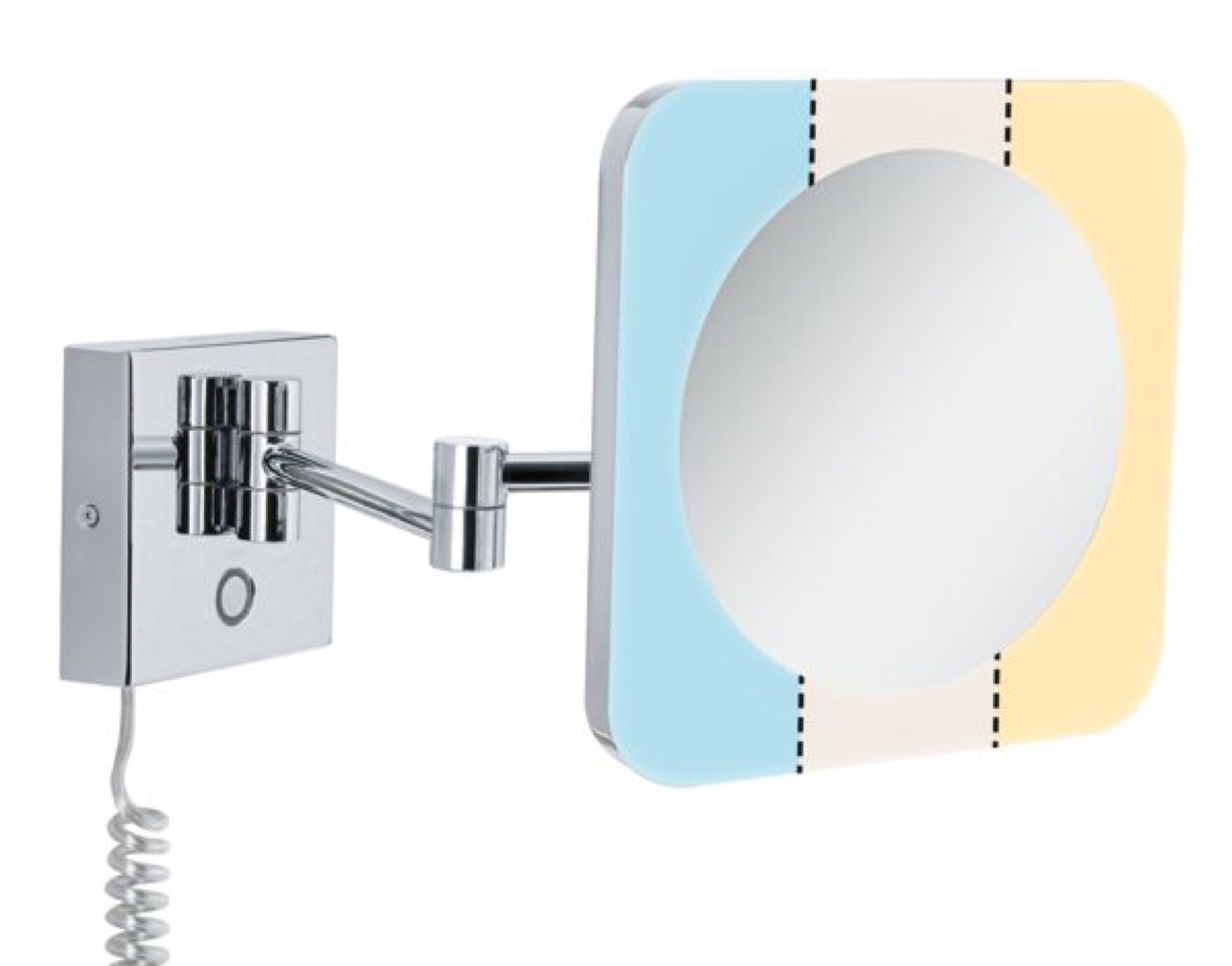 Lusterko kosmetyczne Jora LED chrom