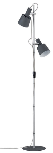 Lampa podłogowa Haldar x2 ciemnoszara