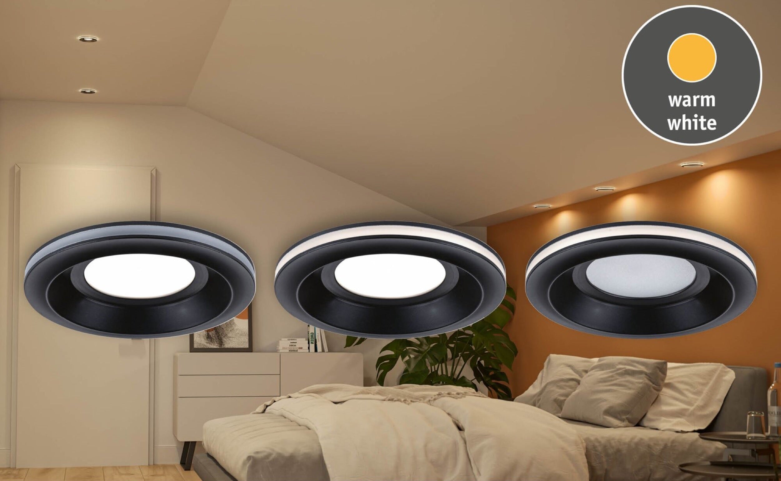 Lampa podtynkowa Sormus LED czarna