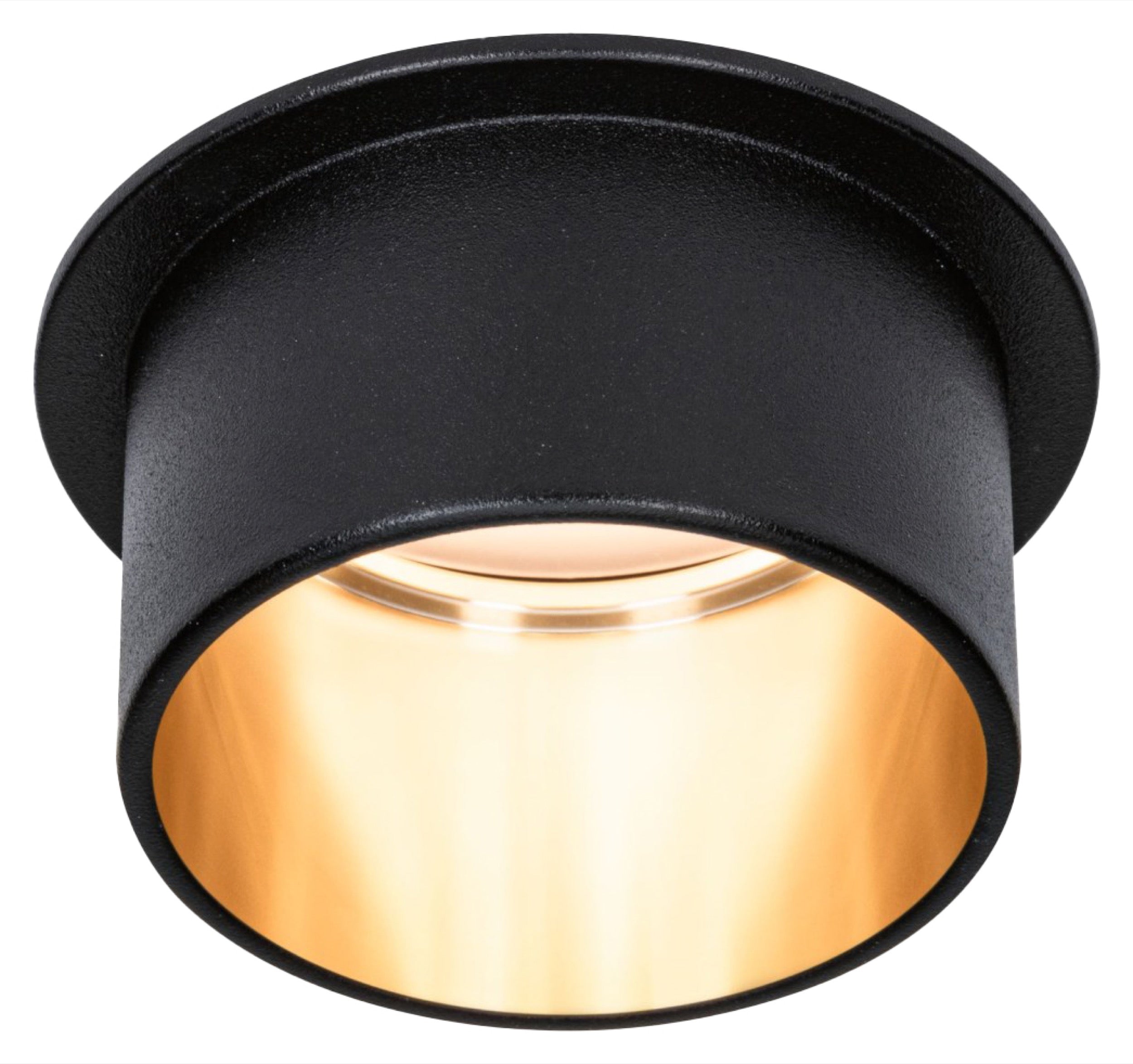 Lampa podtynkowa Gil LED czarno-złoty mat