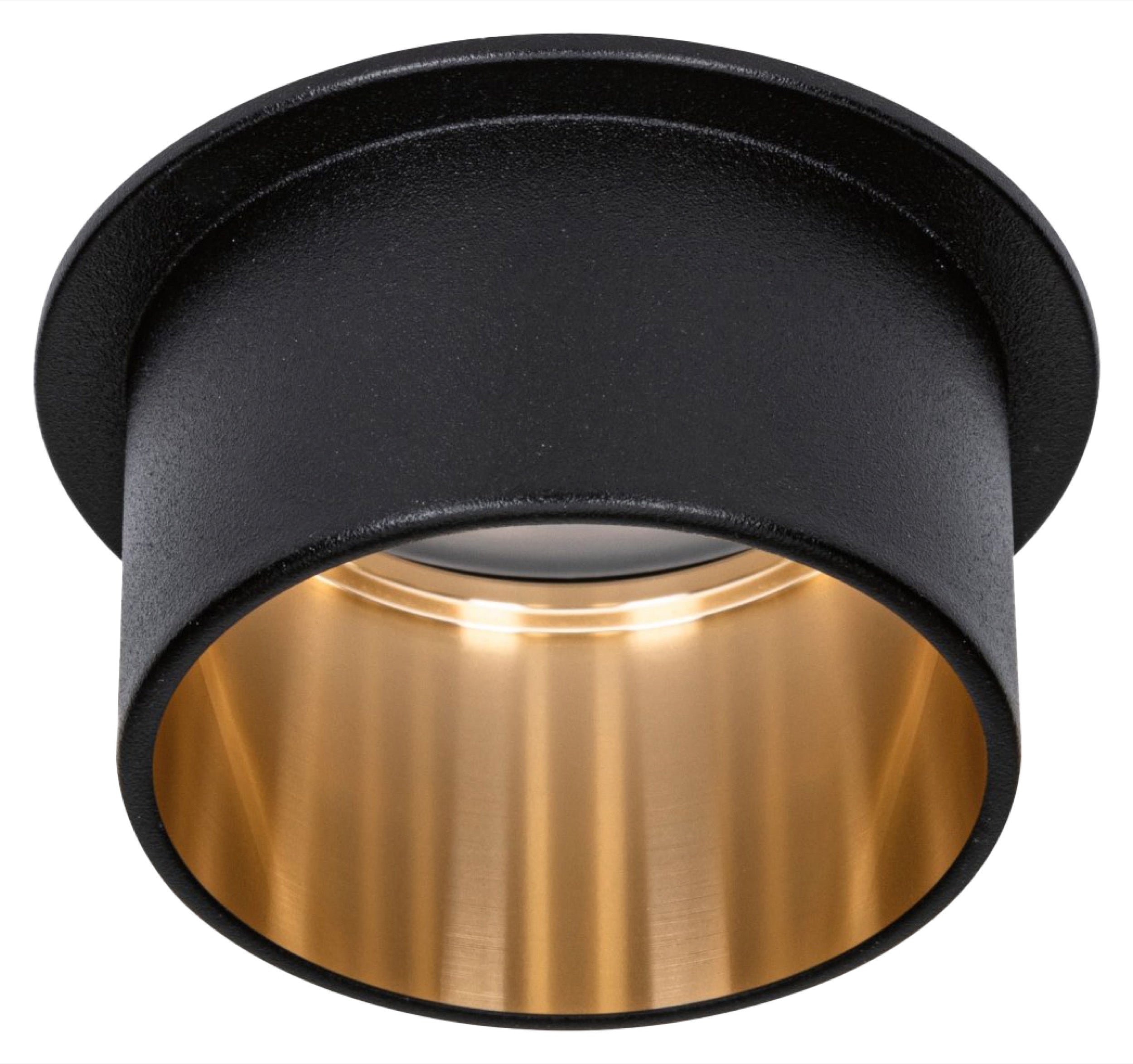 Lampa podtynkowa Gil LED czarno-złoty mat