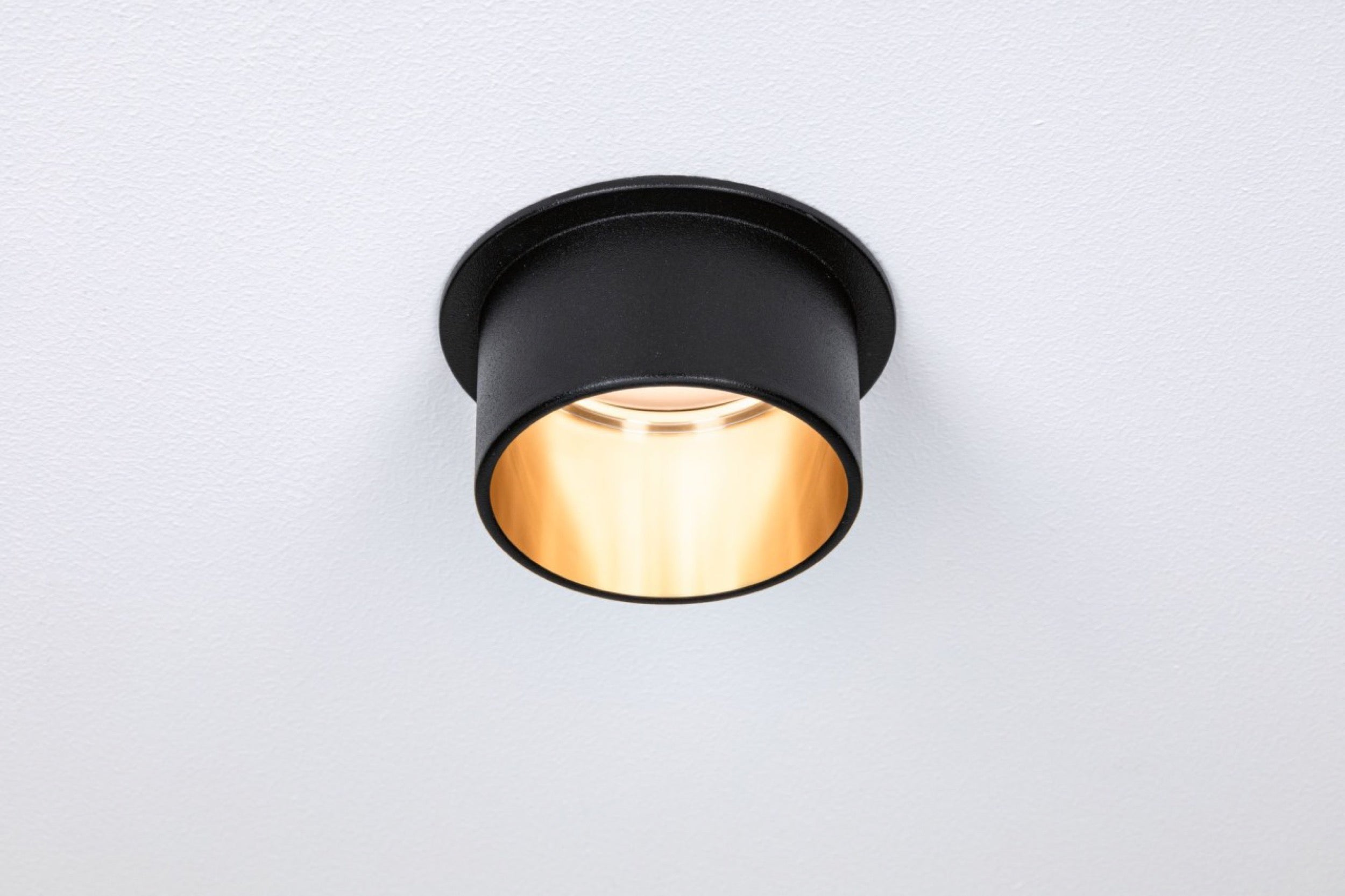 Lampa podtynkowa Gil LED czarno-złoty mat