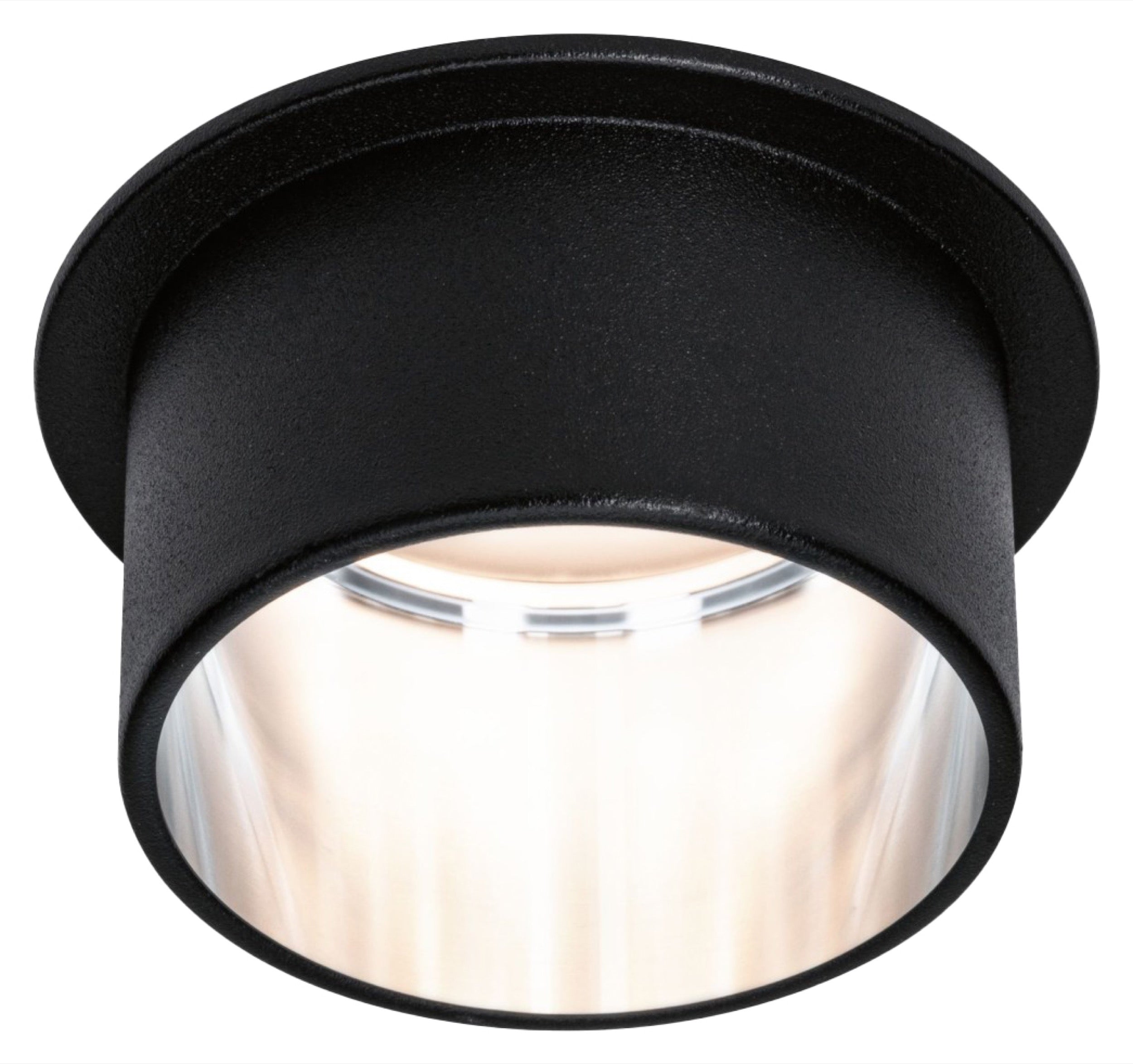 Lampa podtynkowa Gil LED czarno-srebrny mat