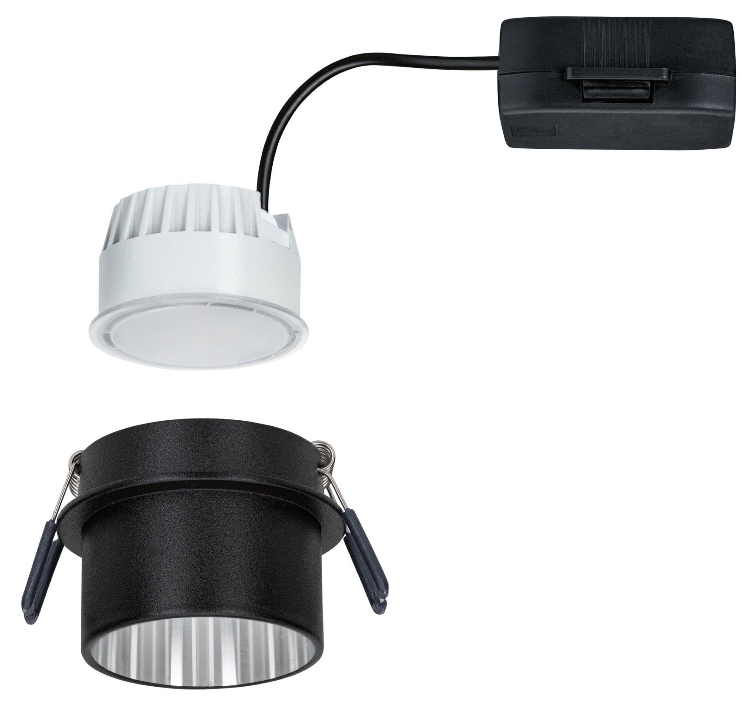 Lampa podtynkowa Gil LED czarno-srebrny mat