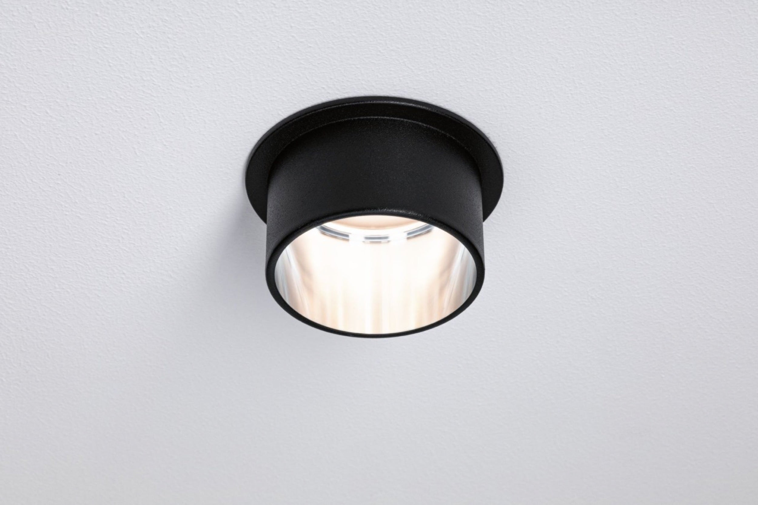 Lampa podtynkowa Gil LED czarno-srebrny mat