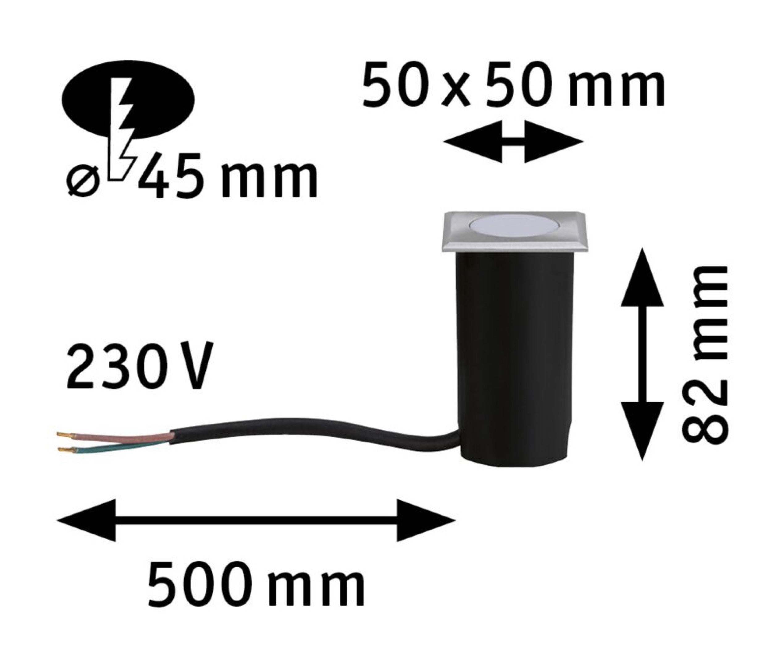 Lampa dogruntowa House LED srebrna