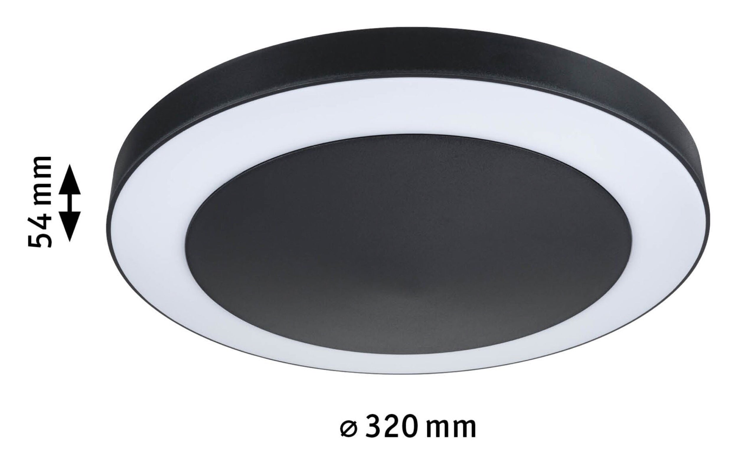 Plafon Circula LED antracytowy