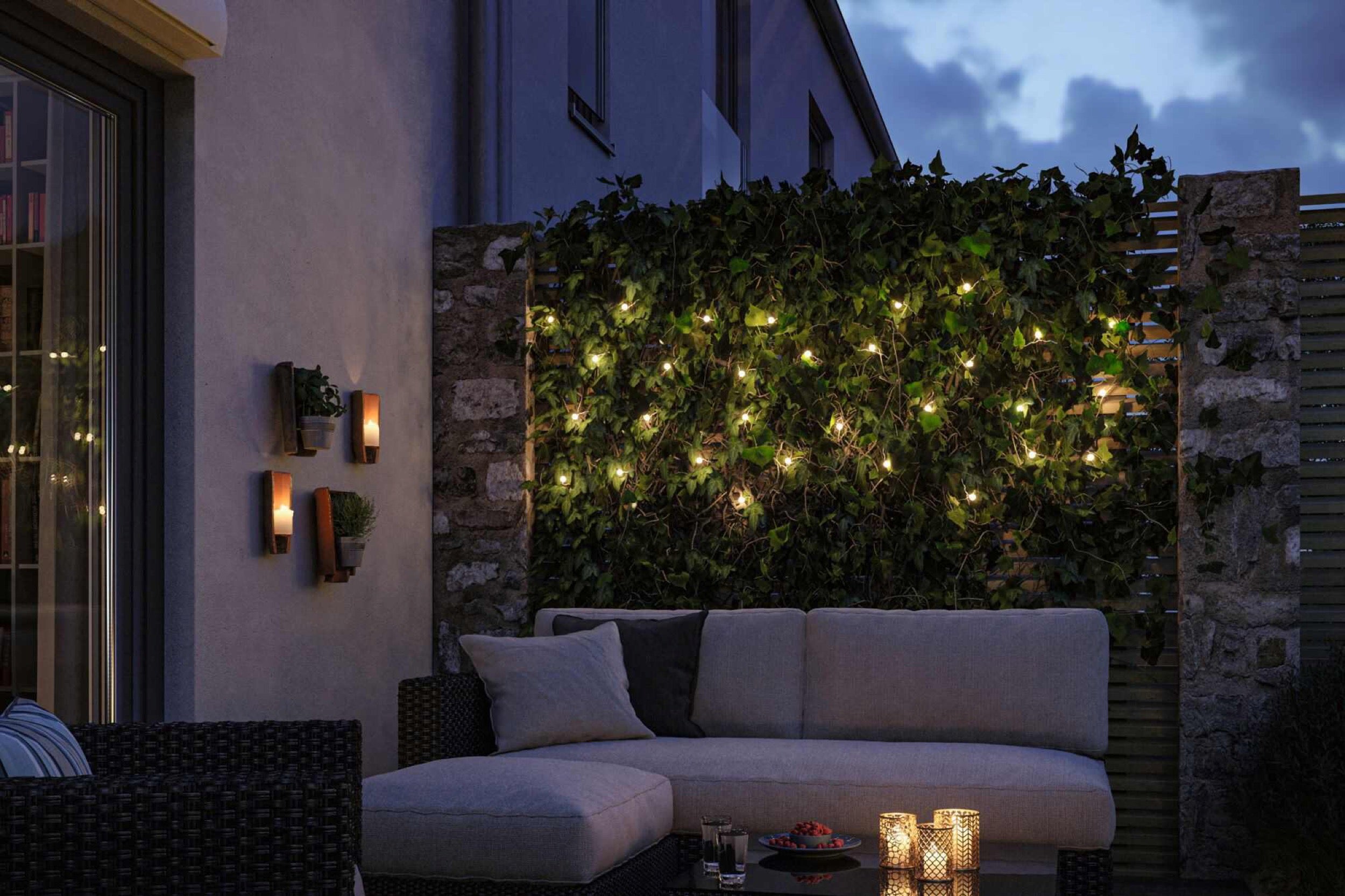 Girlanda solarna Soala LED z czujnikiem zmierzchu czarna