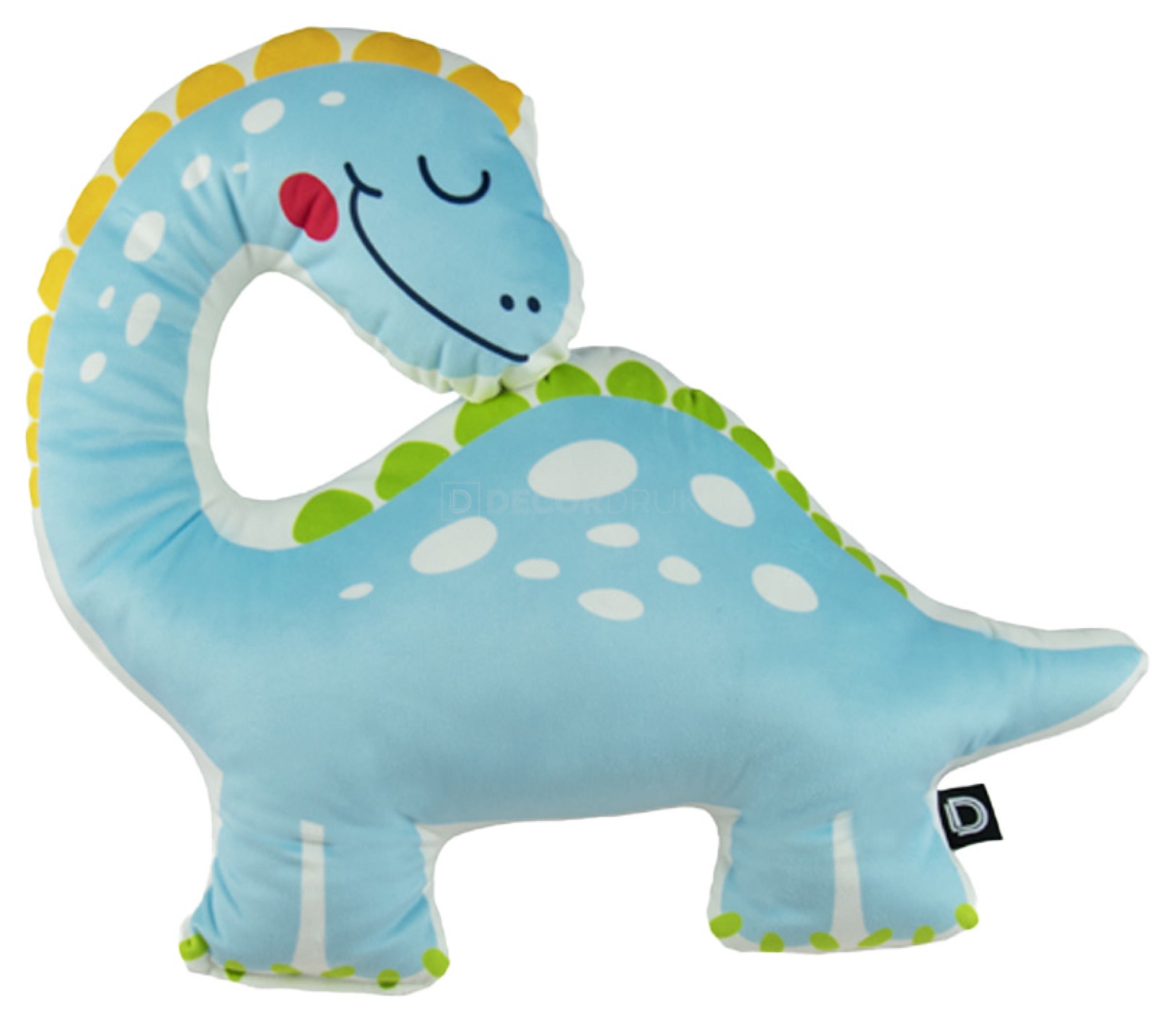 Poduszka dziecięca Dino World 45x35cm niebieski dinozaur