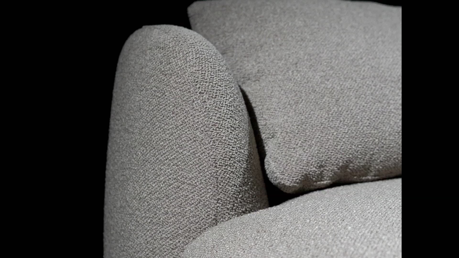 Załaduj wideo: Sofa modułowa Lanomi szarobeżowa boucle