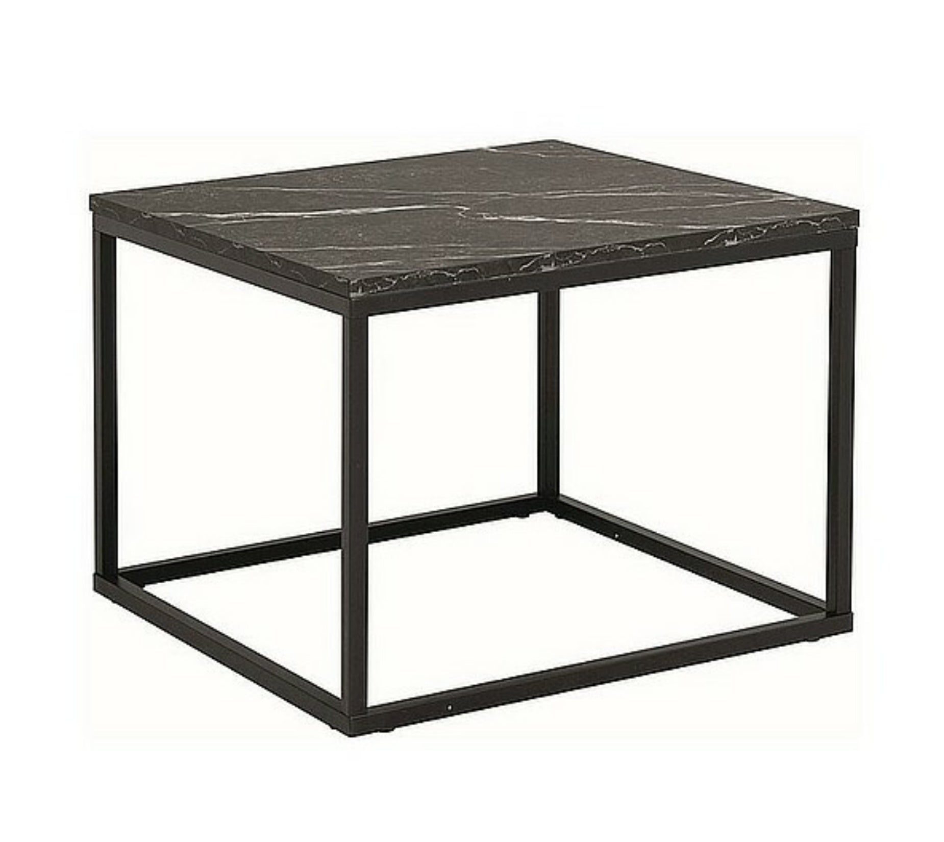 Stolik kawowy Rossi 60x60 cm czarny marmur
