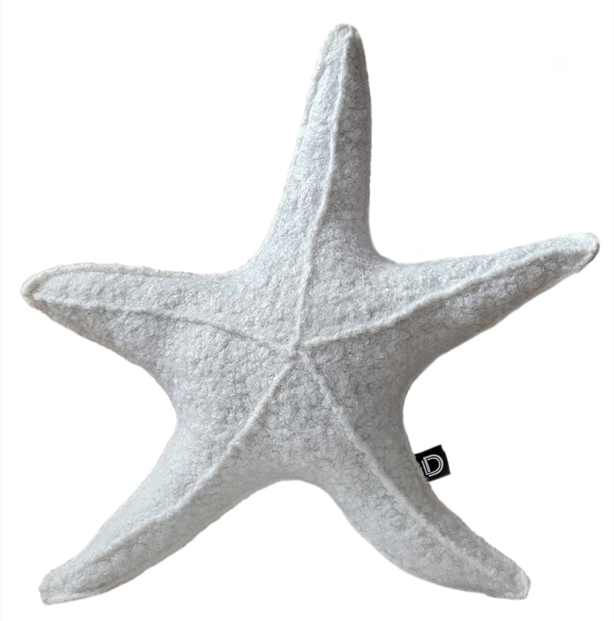 Poduszka dekoracyjna Soft Loop 50 cm rozgwiazda biała